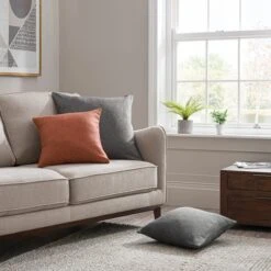 Dunelm Barkweave Square Cushion -Decoration Store 1000091688 alt06