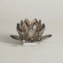 5A Fifth Avenue Smoked Crystal Tealight Holder 9 5A Fifth Avenue Smoked Crystal Tealight Holder -Decoration Store 1000119620 alt03