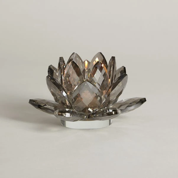 5A Fifth Avenue Smoked Crystal Tealight Holder 4 5A Fifth Avenue Smoked Crystal Tealight Holder - Image 4