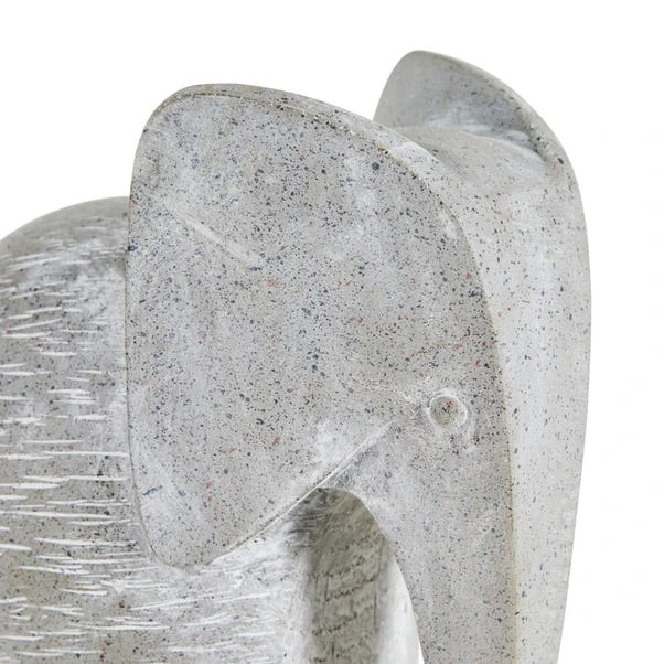 Dunelm Concrete Effect Resin Elephant 2 Dunelm Concrete Effect Resin Elephant - Image 2