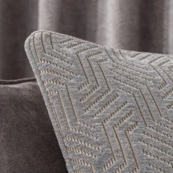 Luxury Collection Abstract Chenille Dove Grey Cushion -Decoration Store 1000157534 alt01