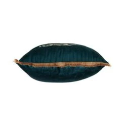 Dunelm Three Monkeys Teal Velvet Cushion -Decoration Store 1000157718 alt02