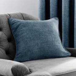 Luxury Collection Aubrey Navy Chenille Cushion -Decoration Store 1000164660 alt01