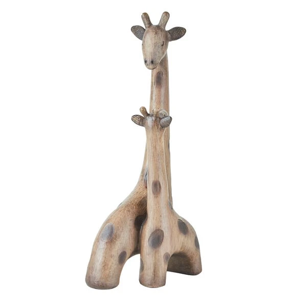 Dunelm Resin Giraffe Mother And Child Sculpture 2 Dunelm Resin Giraffe Mother And Child Sculpture - Image 2