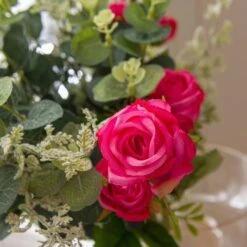 Dunelm Florals Forever Mia Rose Luxury Bouquet Pink 58cm -Decoration Store 1000168556 alt02