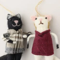 Dunelm Felt Felix Cat Hanging Decoration 5 Dunelm Felt Felix Cat Hanging Decoration -Decoration Store 1000169557 alt02