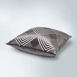 Dunelm Geo Silver Foil Cushion 8 Dunelm Geo Silver Foil Cushion -Decoration Store 1000181982 alt02