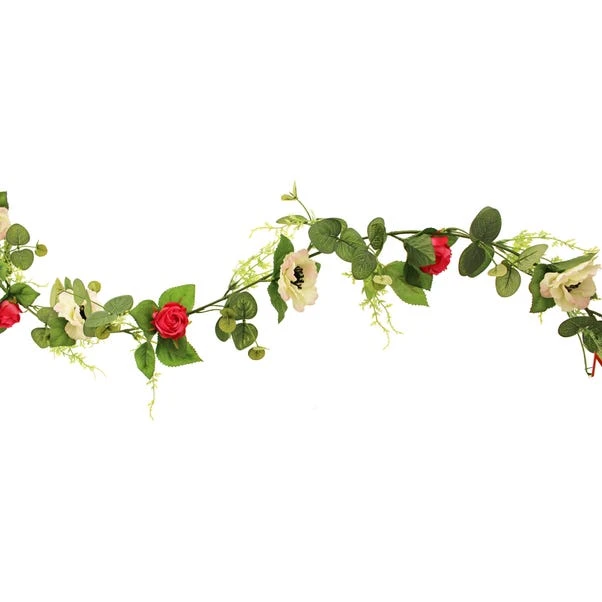 Dunelm Artificial Rose Garland 180cm 4 Dunelm Artificial Rose Garland 180cm - Image 4