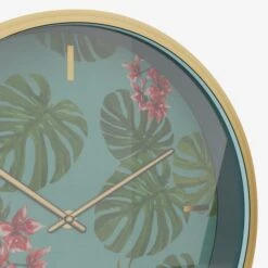 Dunelm Equatorial Leaf 30cm Wall Clock 5 Dunelm Equatorial Leaf 30cm Wall Clock -Decoration Store 1000183807 alt02