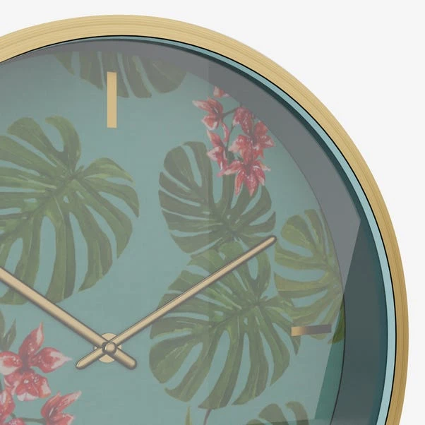 Dunelm Equatorial Leaf 30cm Wall Clock 3 Dunelm Equatorial Leaf 30cm Wall Clock - Image 3