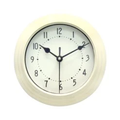 Dunelm Mini Station 20cm Wall Clock Cream