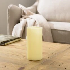 Dunelm LED Cream Church Candle