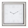 Dorma 44cm Mirrored Wall Clock Silver