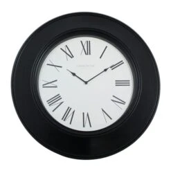 Dunelm Grantham 75cm Station Wall Clock Black