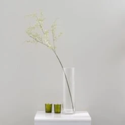 Dunelm Artificial Flocked Feather Fern Single Stem 90cm