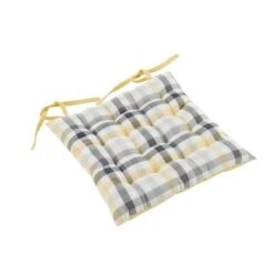 Dunelm Square Ochre Seat Pad
