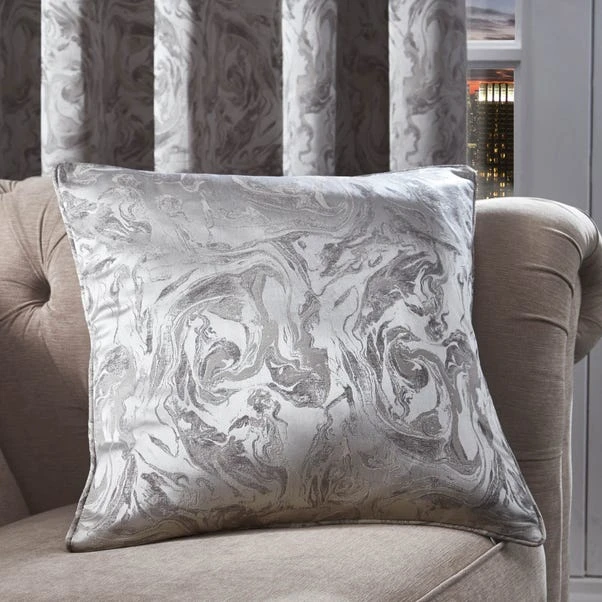 Luxury Collection Diablo Marble Silver Cushion 1 Luxury Collection Diablo Marble Silver Cushion