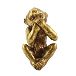 Dunelm Speak No Evil Resin Monkey Ornament
