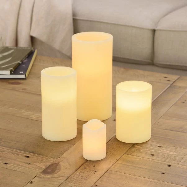 Dunelm Cream Waved LED Candle 2 Dunelm Cream Waved LED Candle - Image 2