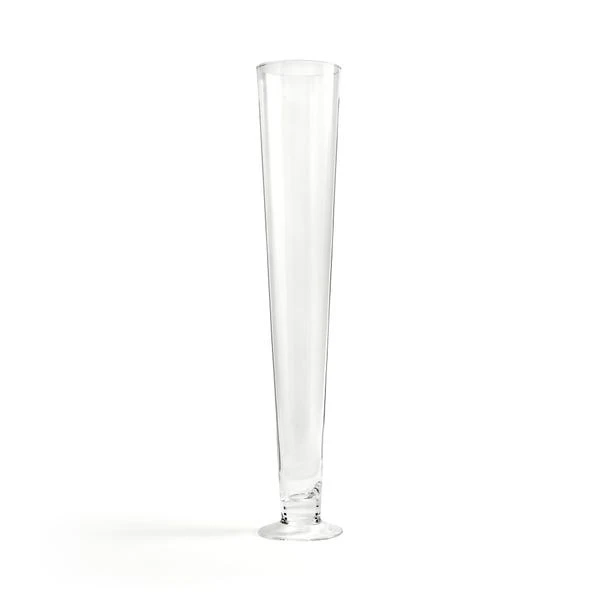 Dunelm Clear Tall Footed Vase 4 Dunelm Clear Tall Footed Vase - Image 4