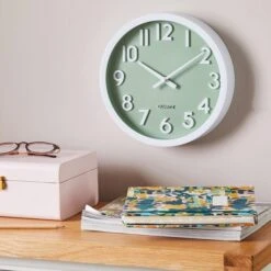 Dunelm 3D Numbers 25cm Wall Clock Sage