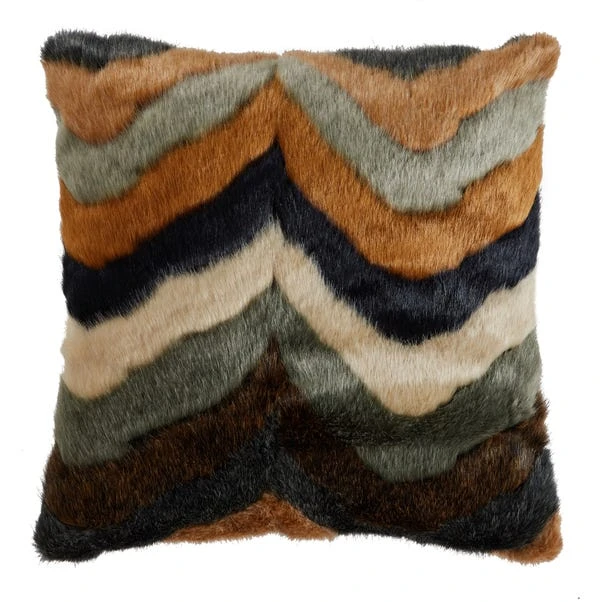 Dunelm Eska Zigzag Faux Fur Cushion 1 Dunelm Eska Zigzag Faux Fur Cushion