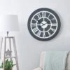 Dunelm Wooden 60cm Wall Clock Grey
