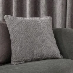 Luxury Collection Abstract Chenille Dove Grey Cushion
