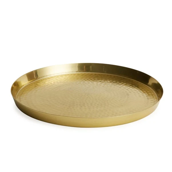Dunelm Gold Metal Hammered Tray 1 Dunelm Gold Metal Hammered Tray