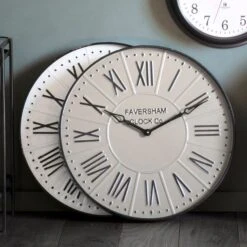 Cedar & Sage Harper Clock Mirage Grey 60cm
