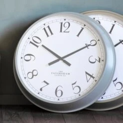 Cedar & Sage Cresco Clock Fossil Grey 68cm