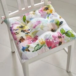 Dunelm Sophia Floral Seat Pad