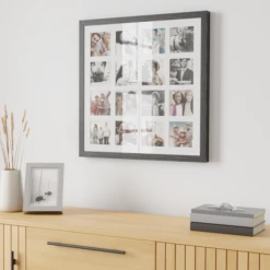 Dunelm Grey Square Multi App Photo Frame