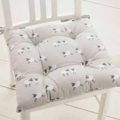 Dunelm Penny The Sheep Set Of 2 Seat Pads