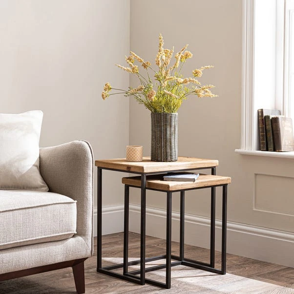 Dunelm Artificial Yellow Astilbe Basket 1 Dunelm Artificial Yellow Astilbe Basket