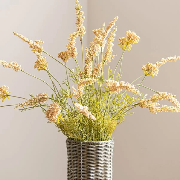 Dunelm Artificial Yellow Astilbe Basket 2 Dunelm Artificial Yellow Astilbe Basket - Image 2