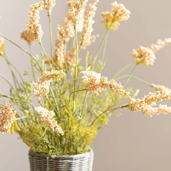 Dunelm Artificial Yellow Astilbe Basket 3 Dunelm Artificial Yellow Astilbe Basket - Image 3