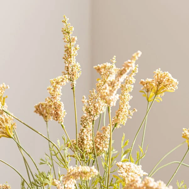 Dunelm Artificial Yellow Astilbe Basket 5 Dunelm Artificial Yellow Astilbe Basket - Image 5