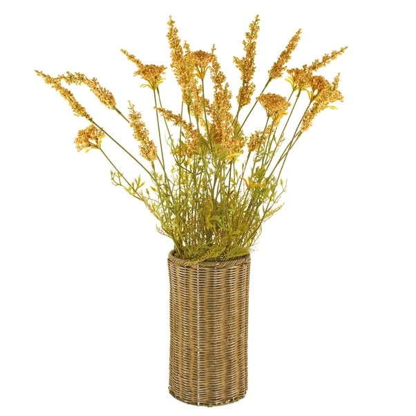 Dunelm Artificial Yellow Astilbe Basket 6 Dunelm Artificial Yellow Astilbe Basket - Image 6