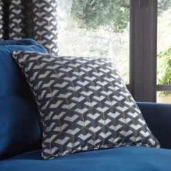Dunelm Symmetry Navy Cushion