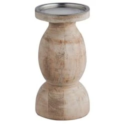 Dunelm Churchgate Solid Wood Candlestick 22cm -Decoration Store 30727067 alt04