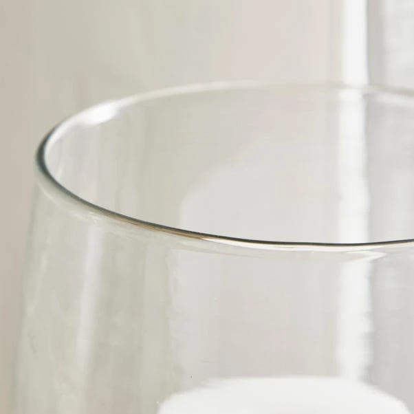 Dunelm Churchgate Wood Glass Hurricane 32cm 4 Dunelm Churchgate Wood Glass Hurricane 32cm - Image 4