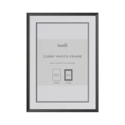Dunelm Curby Photo Frame Black