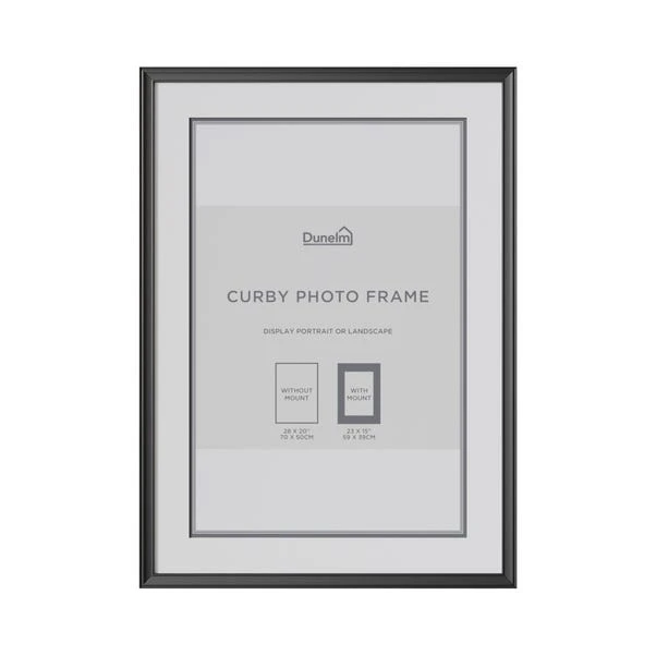 Dunelm Curby Photo Frame Black 1 Dunelm Curby Photo Frame Black