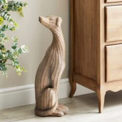Churchgate Resin Wicker Greyhound 60cm