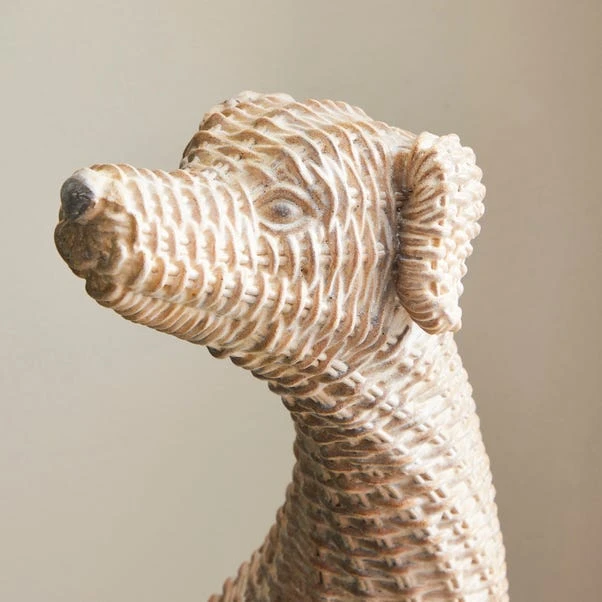 Churchgate Resin Wicker Greyhound 60cm 2 Churchgate Resin Wicker Greyhound 60cm - Image 2