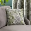 Dunelm Leaf Jacquard Cushion