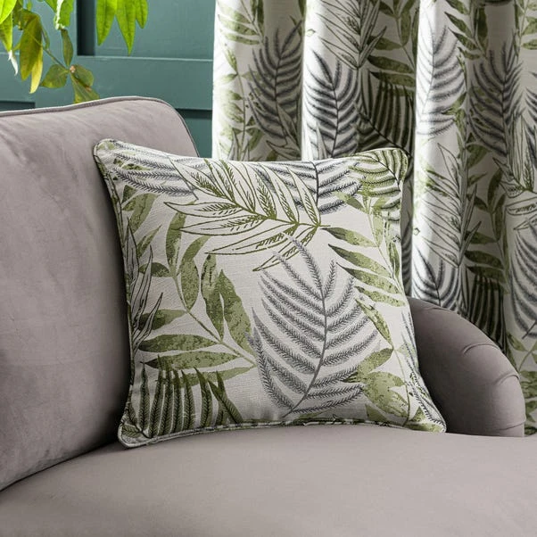 Dunelm Leaf Jacquard Cushion 1 Dunelm Leaf Jacquard Cushion