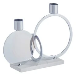 Dunelm Circle Dinner Dual Candle Holder -Decoration Store 30729968 alt03