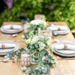 Dunelm Foliage Arrangement In Glass Cube -Decoration Store 30730012 alt02